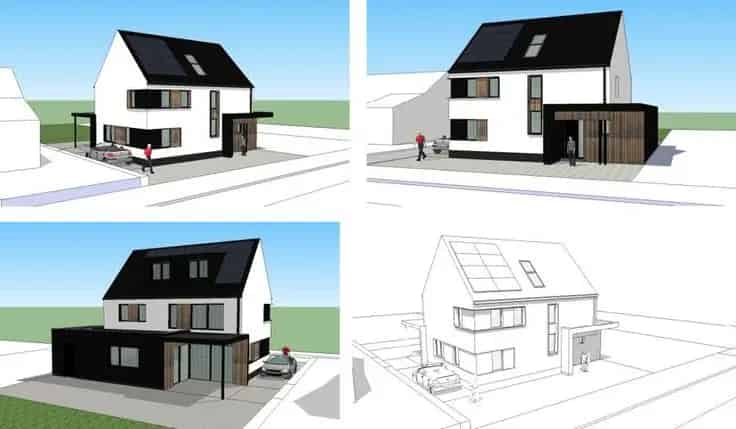Huis Te Koop Zuidwest Georiënteerde Bouwgrond Villa 4 Gevels