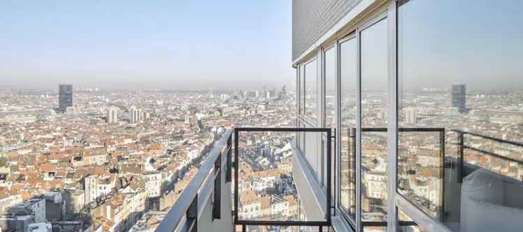 Penthouse kopen in Brussel met panoramisch uitzicht en luxe afwerking