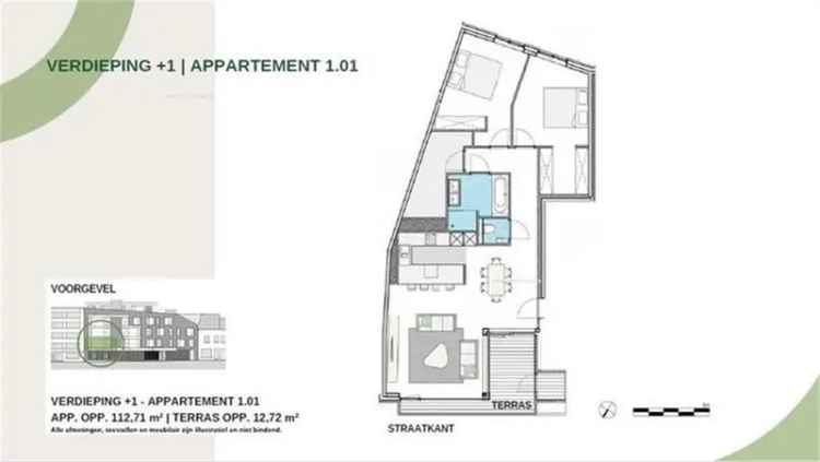 Nieuwbouw appartement te koop in Aalst