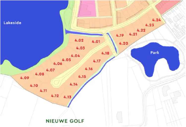 Grond te koop in Duinenwater met prachtige bouwmogelijkheden nabij het meer