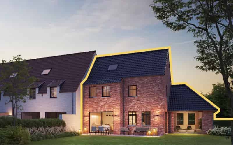 Halfopen Landelijke Nieuwbouwwoning Jabbeke