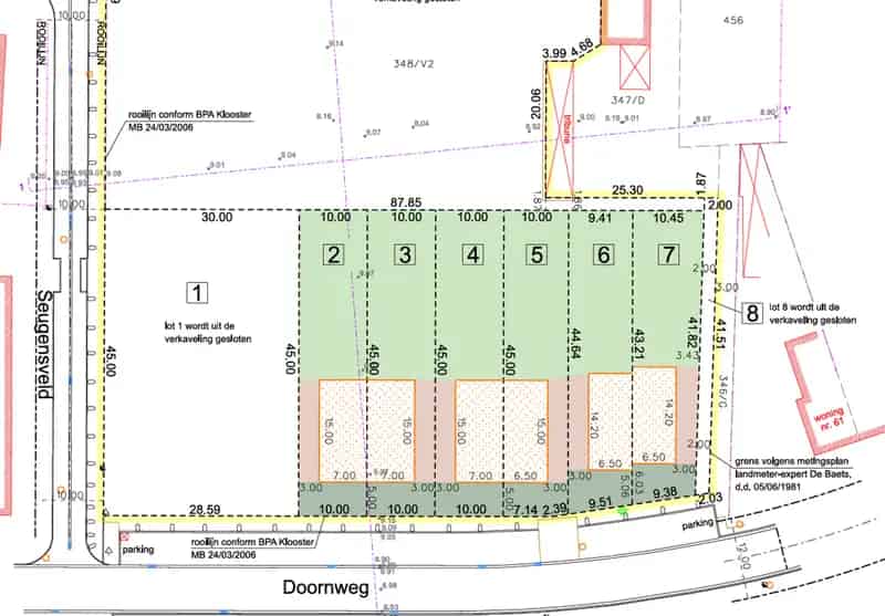 Bouwgrond Wichelen: 6 Percelen te Koop