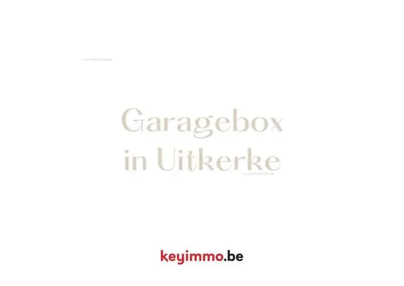 Garage te Koop Uitkerke Nabij Blankenberge