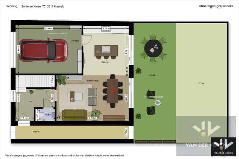 Nieuwbouw woning Hasselt 5 slaapkamers Tuilt