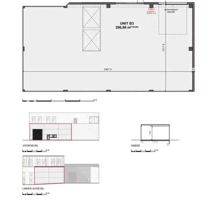 Nieuwbouw KMO-unit in 'La Brique'