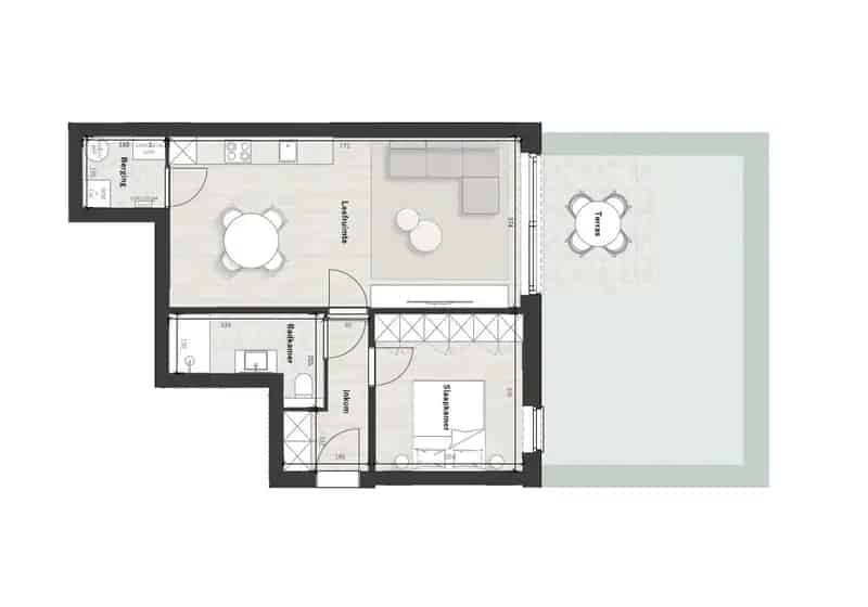Appartement te huur Ravels - 62m² gelijkvloers met tuin - 6 BTW mogelijk