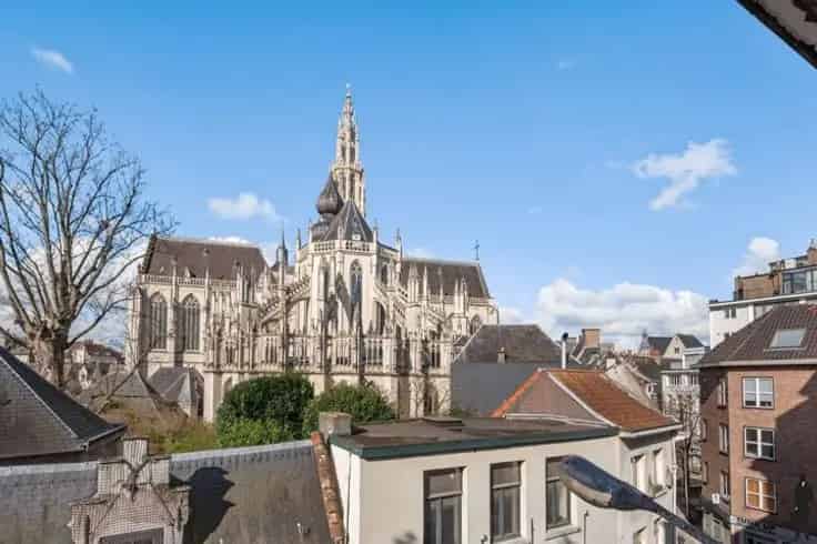 Appartement Antwerpen: Dakterras Kathedraalzicht