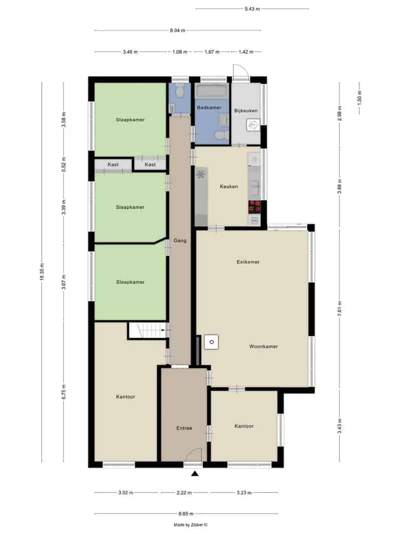 Ruime villa 4 slaapkamers atelier 13a 22ca