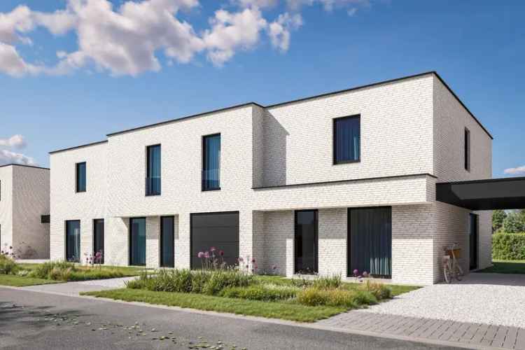 Moderne & energiezuinige halfopen nieuwbouwwoning in Waregem