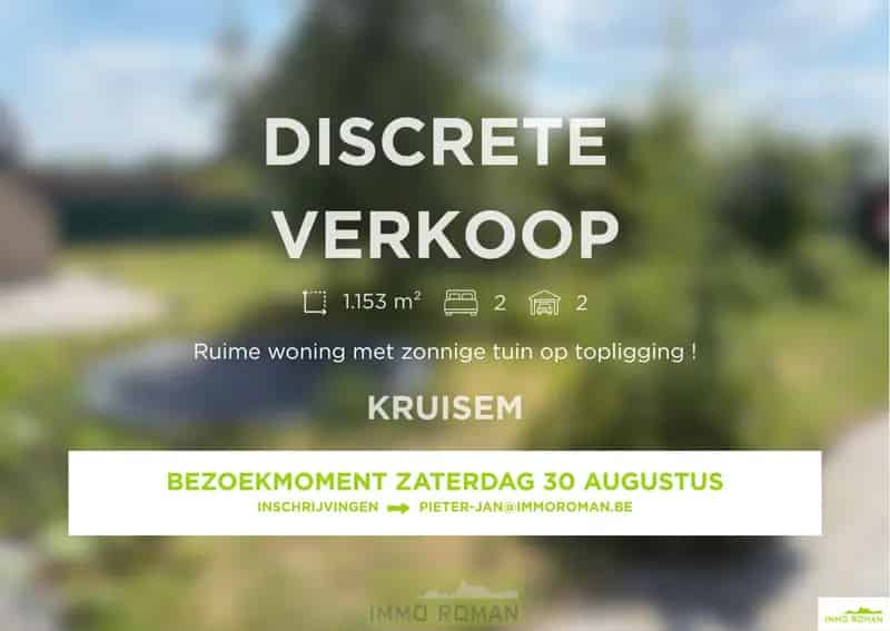 Villa te Koop Kruisem Zuidwest Tuin