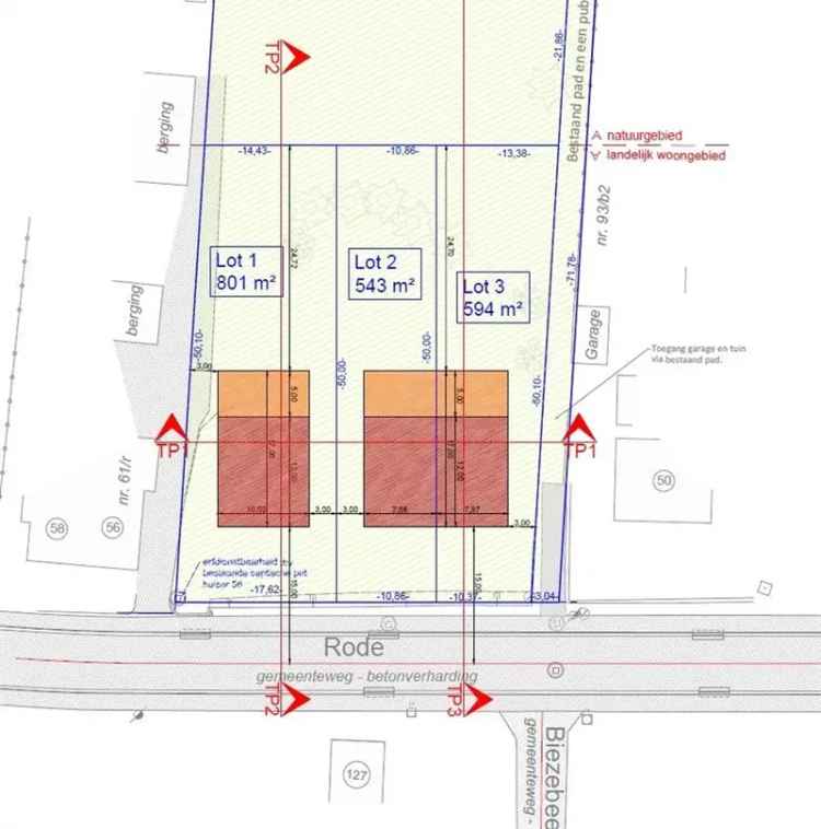 bouwgrond 5 a 94 ca voor HOB, grenzend aan bos