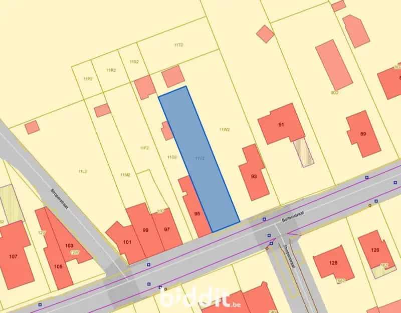 Bouwgrond 502m² Sint-Gillis-Waas Halfopen Bebouwing
