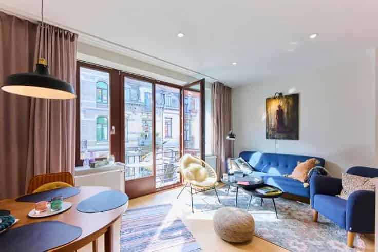 Luxe Appartement 2 Slaapkamers Elsene Balkon Parking