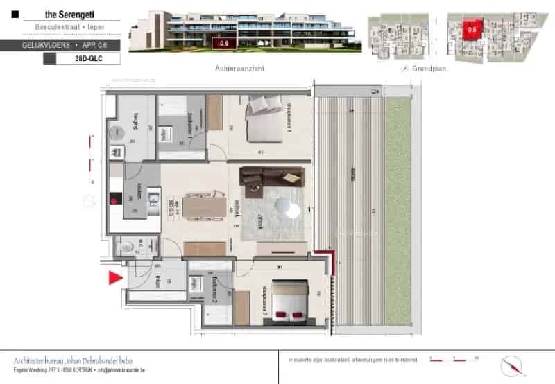 Nieuwbouw Appartement te Koop Ieper 2 Slaapkamers