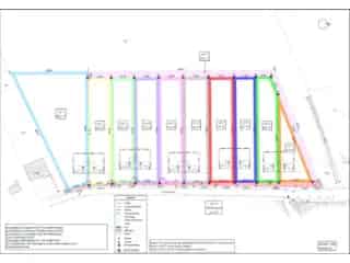 Grond te koop 10 percelen Châtelet 5 blokken 2 huizen