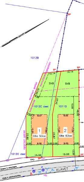 Bouwgrond 653m² Geel-Stelen Open Bebouwing