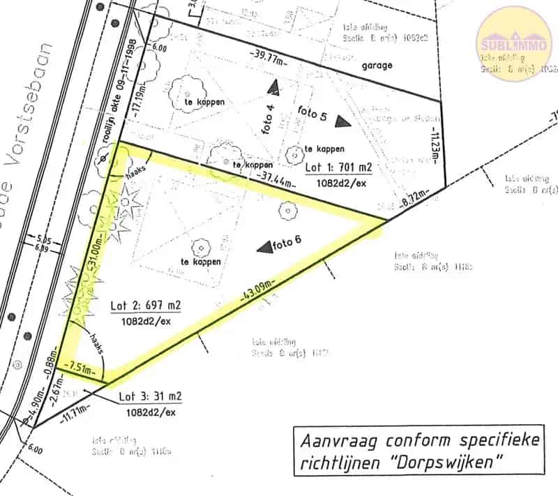 Bouwgrond te huur Meerhout 6a 97ca Nabij Centrum