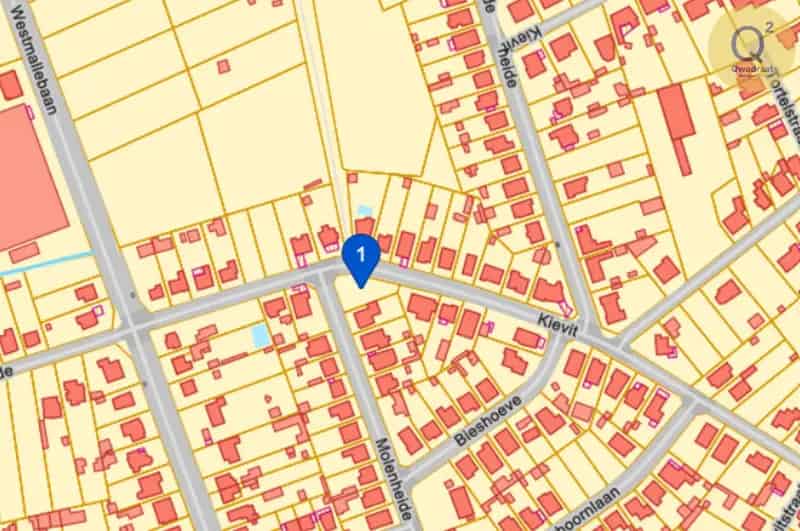Bouwgrond Zoersel 836m² Nabij Centrum