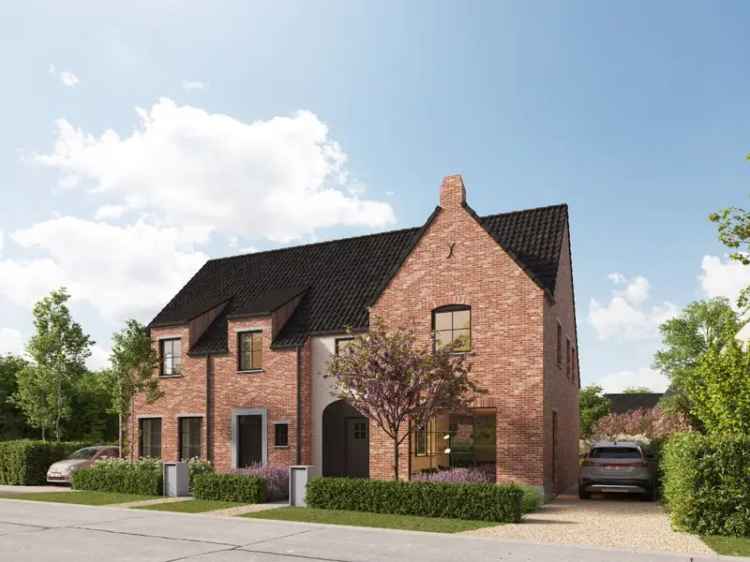 Nieuwbouw Izegem, half open woning