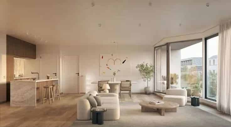 Nieuw Appartement Evere Nabij NAVO 69m2 Terras