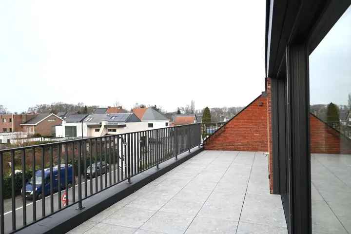 Penthouse te koop appartement in Destelbergen met rustige ligging en natuur