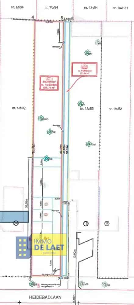 Bouwgrond Schoten 850m² HOB Kempisch Gabarit