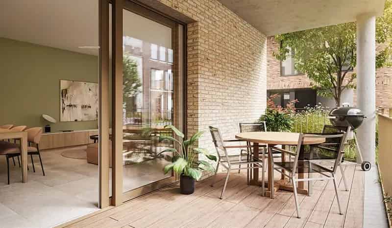Nieuwbouw gelijkvloersappartement 1 slaapkamer Roeselare