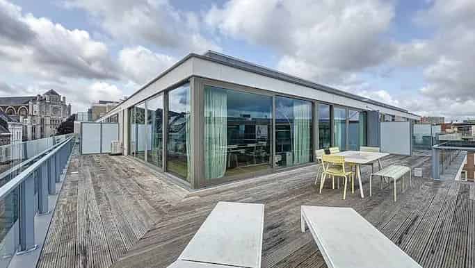Appartement te huur Gent Sint-Anna 2 slaapkamers ruim terras