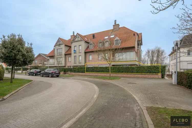 Appartement te huur Zeebrugge-Bad 2 slaapkamers tuin
