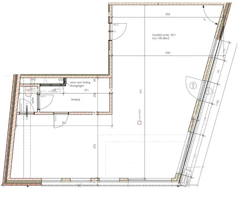 Gelijkvloers Handelspand 100m2