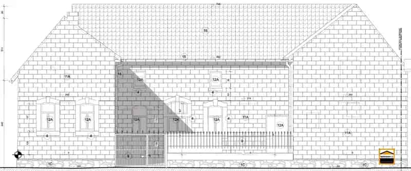 Grond te huur met bouwplannen voor hoeve restauratie