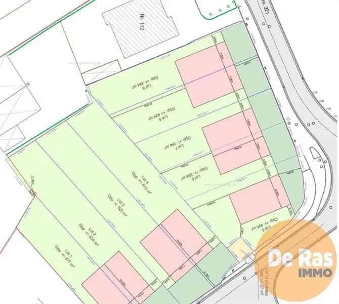 Bouwgrond Oordegem Halfopen Bebouwing 429m²