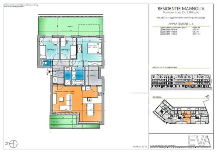 Nieuwbouw appartement te koop in Lede