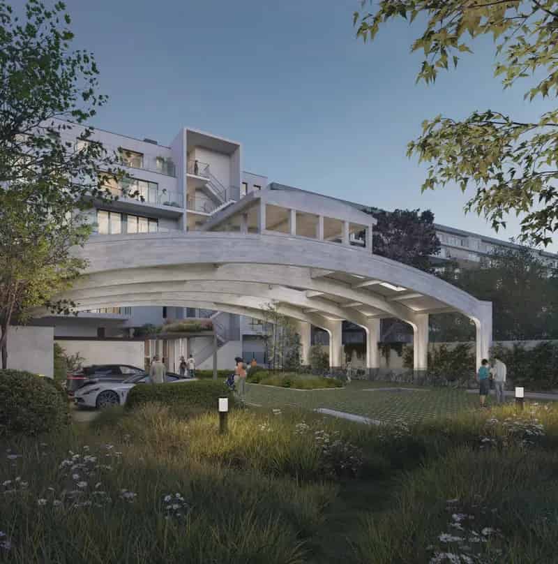 Appartementen Evere Art Deco Stijl Nieuwbouw Terrassen