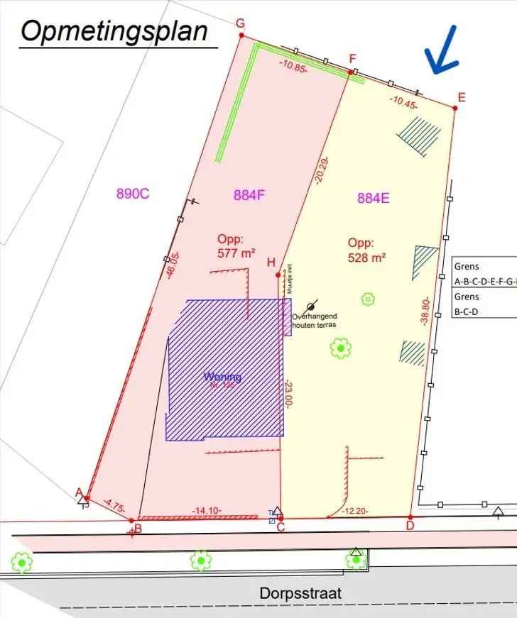 bouwgrond kopen voor half open woning in Zuid gericht