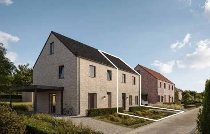 Halfopen nieuwbouwwoning 3 slaapkamers Montenaken