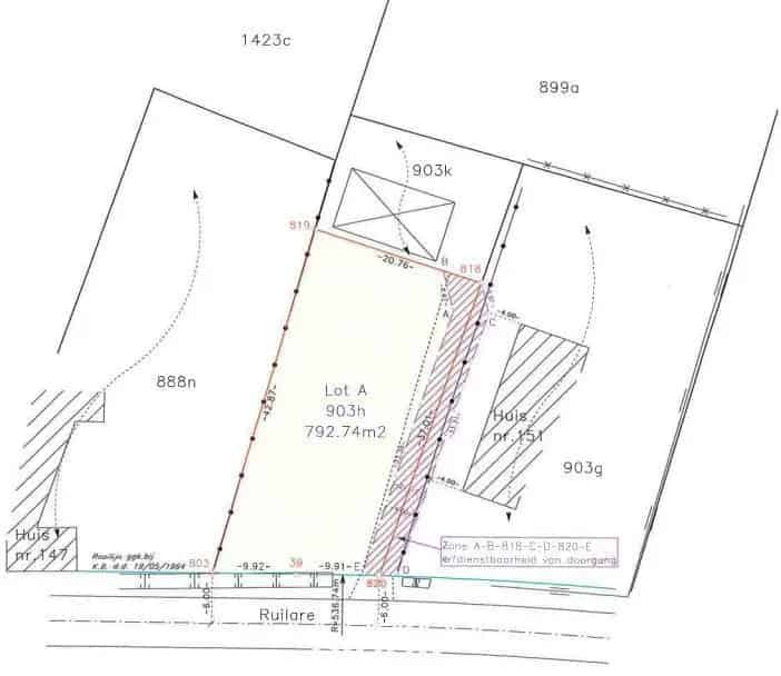 Bouwgrond 792m² Landelijke Woningzone