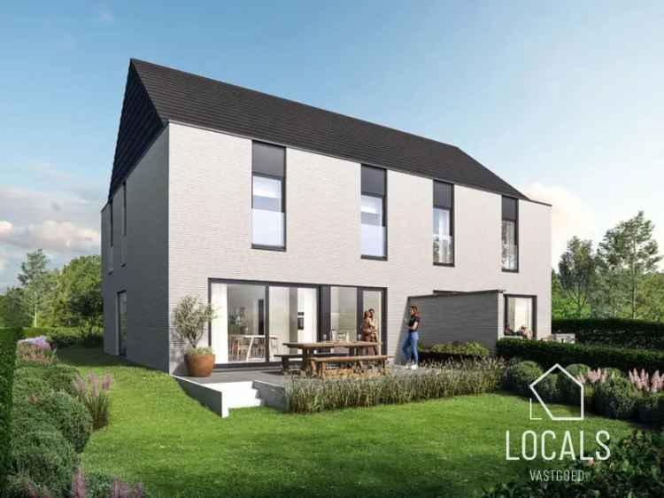 5 moderne nieuwbouwwoningen met carport of garage