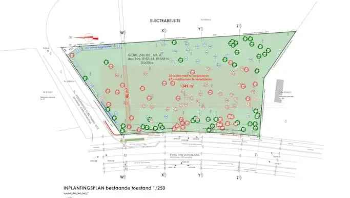 Bouwgrond te koop in Genk met vergunning voor 6 woningen