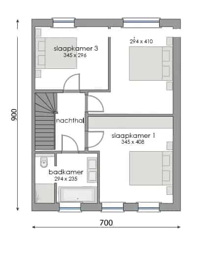 Huis te koop Merelbeke: Perceel 578m² voor halfopen bebouwing
