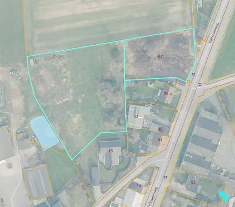 Bouwgrond Oostrozebeke 2108m² Villabouw Landelijk