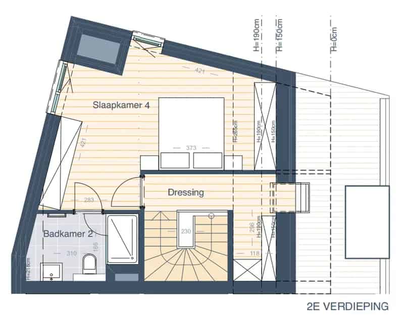 Woning E01 4 Slaapkamers Halfopen Bebouwing
