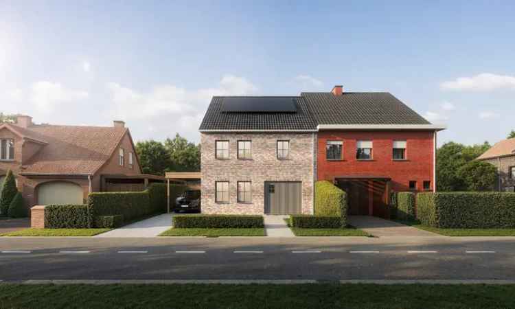 Nieuwbouw woning Sijsele 3 slaapkamers carport tuin