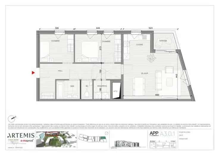 Appartement 2 Chambres 90m² Terrasse Rez-de-Chaussée Jambes Namur
