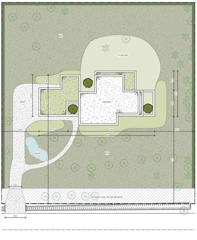 Bouwgrond met unieke ligging en zuid gerichte tuin vlakbij Kalmthoutse Heide.