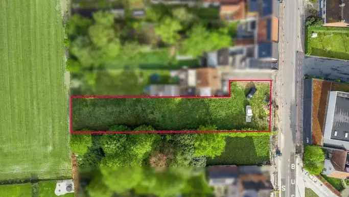 Bouwgrond 1377m² Sint Baafs Vijve Prachtig Leie Uitzicht