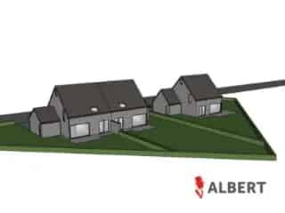 Bouwgrond Deux Acren 2209m² 1 open 2 halfopen bebouwingen