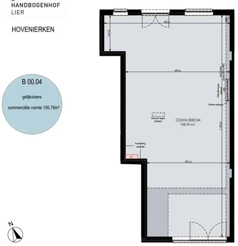 Winkel of Kantoorruimte te Huur