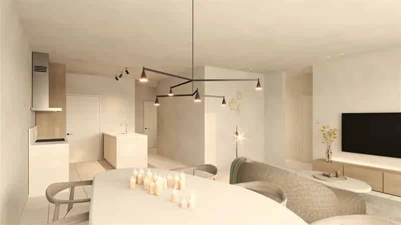 Appartement te koop Gent Wondelgem 3 slaapkamers tuin