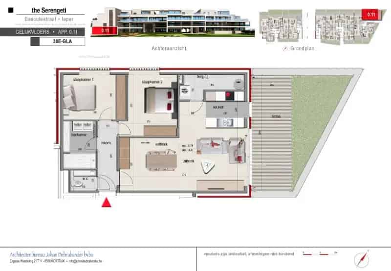 Nieuwbouw Appartement 2 Slaapkamers Ieper